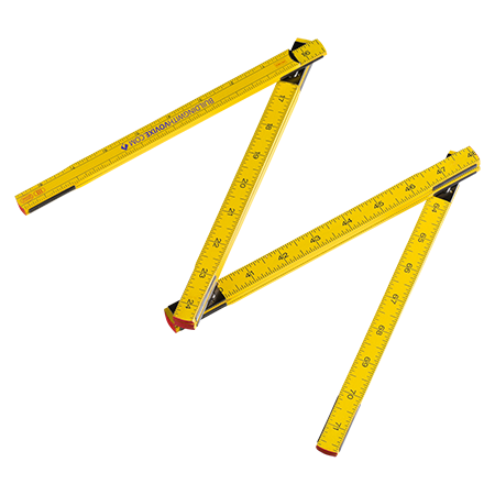 2 Meter hölzerner Klappmaßstab - Schleiz