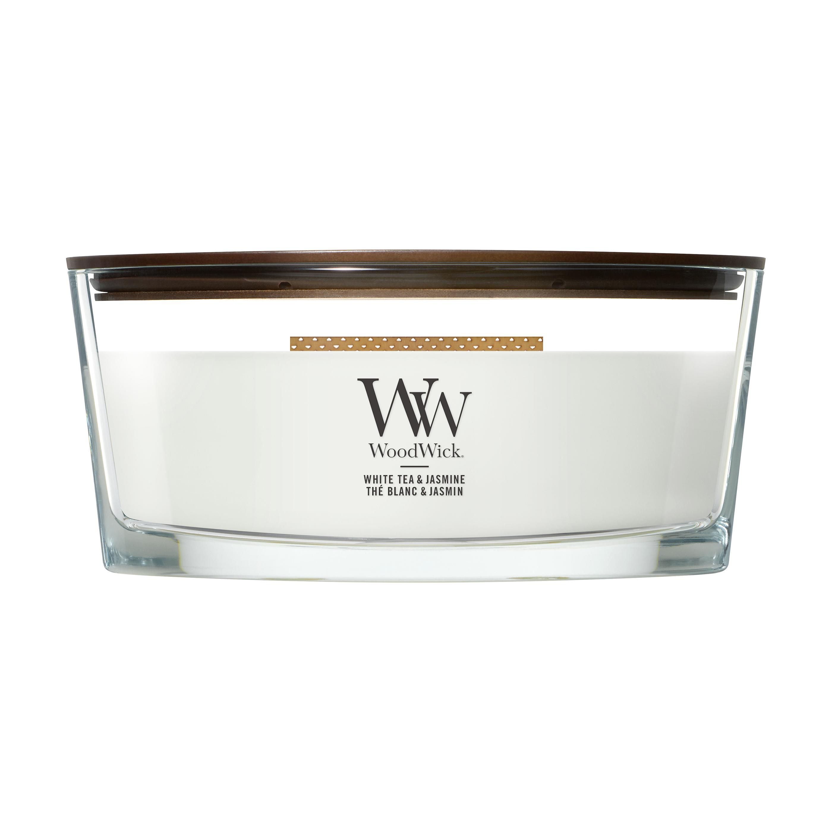 WoodWick Weißer Tee & Jasmin Ellipsen Duftkerze