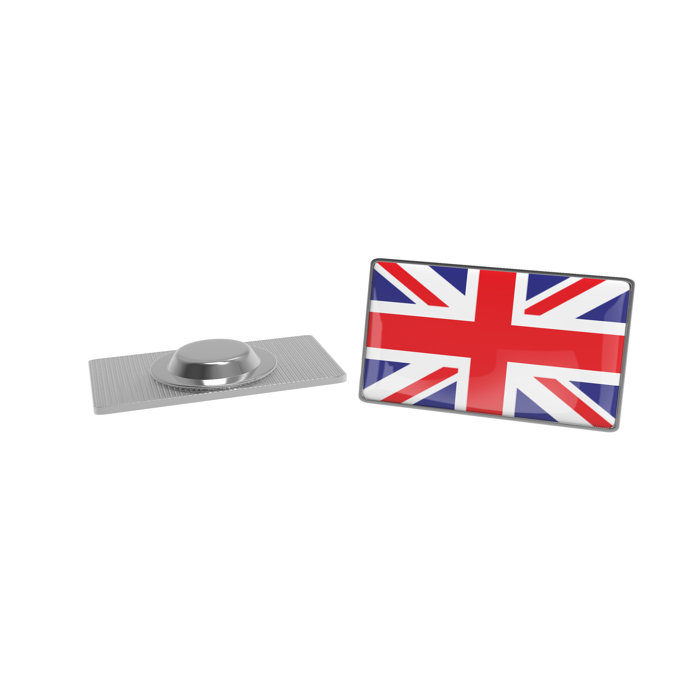 Rechteckiger Metall-Magnet-Pin (30x18 mm) - Kyllburg bedrucken mit Logo