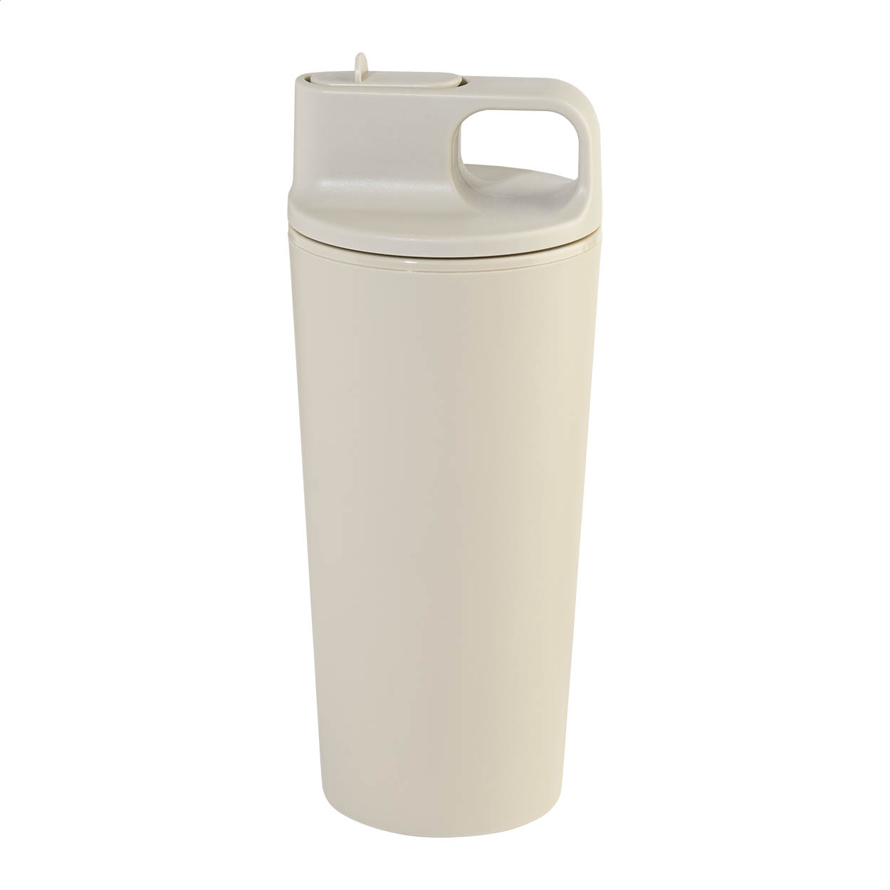 Sippulu doppelwandiger PP-Thermobecher 470 ml mit Trinkhalm und Logo bedrucken mit Logo