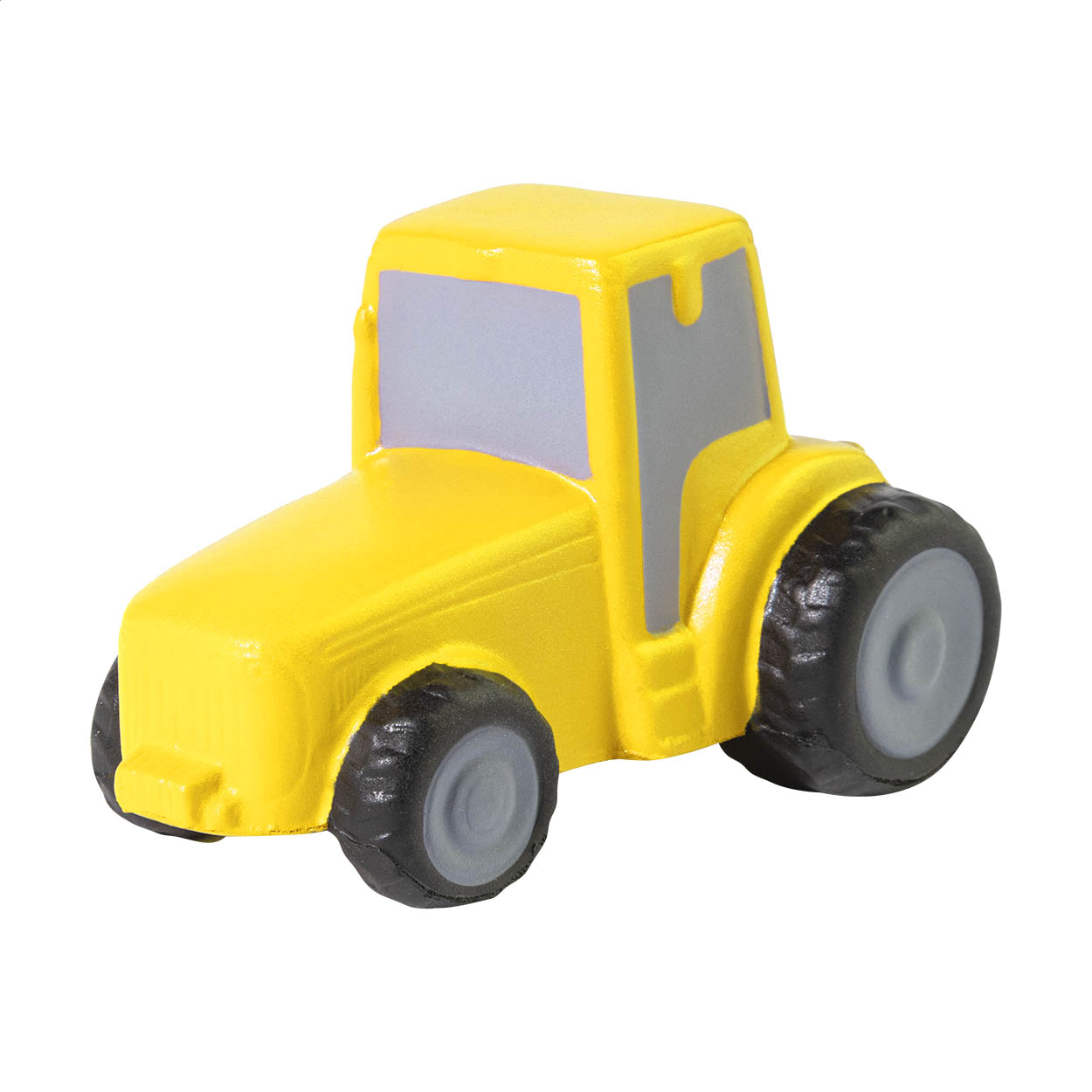 FarmCalm Antistressball in Form eines Traktors aus PU-Schaum mit Logo bedrucken mit Logo