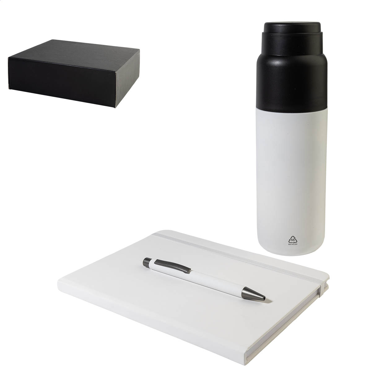 Atera Geschenkset mit A5-Notizbuch, Isolierflasche 500 ml und Stift