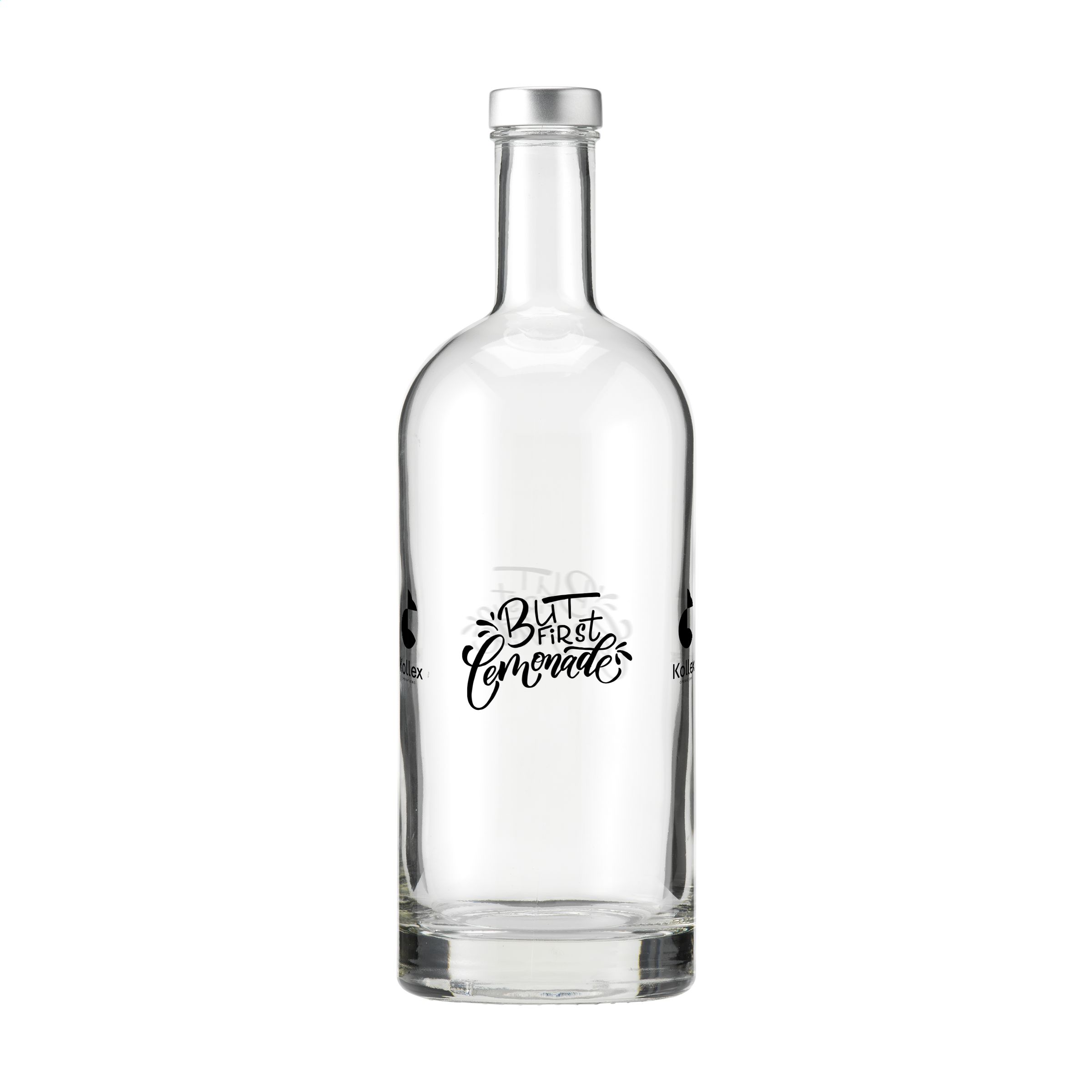 Nordic Klar Glasflasche 1L - Weinstadt bedrukken met logo