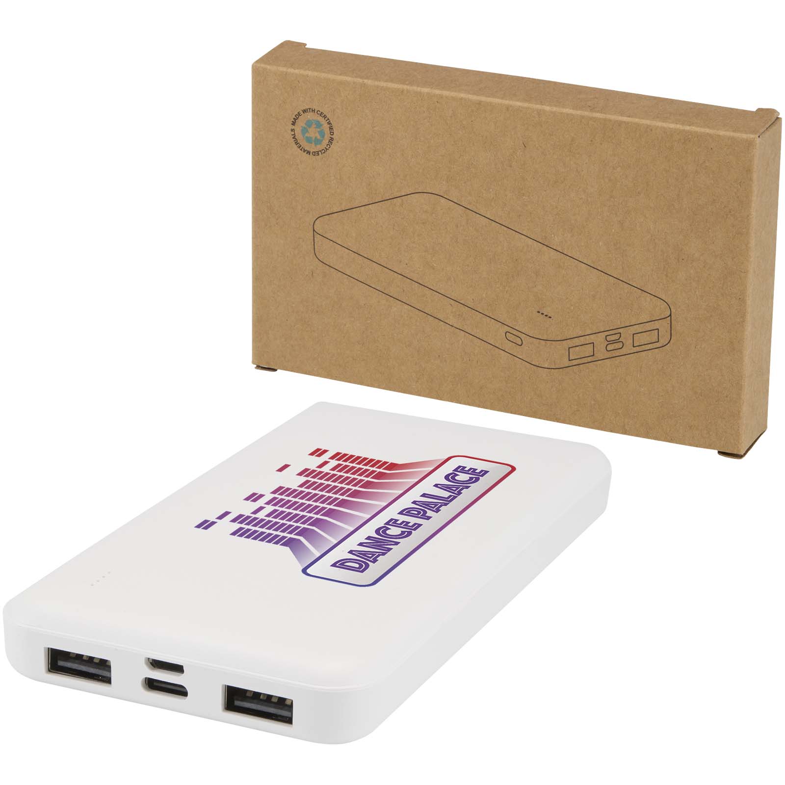 Intan Powerbank 10.000 mAh 10 W aus recyceltem Kunststoff