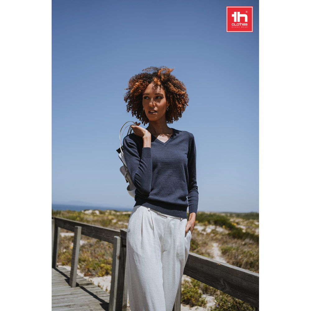 Baumwollmischung V-Ausschnitt Pullover - Oberstdorf