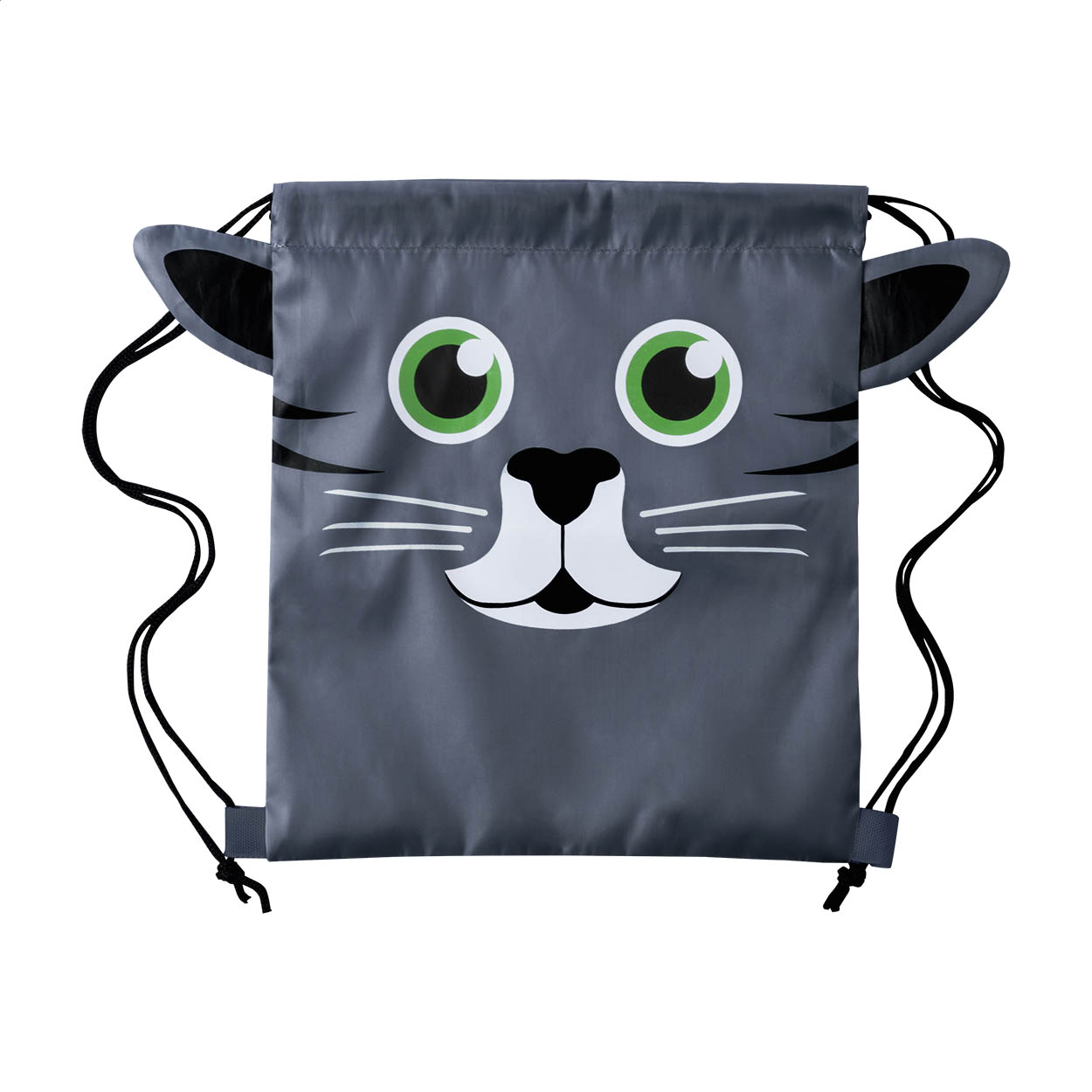 Drafax Kinder-Turnbeutel mit Tiermotiv aus 210T Polyester mit Logo bedrucken mit Logo