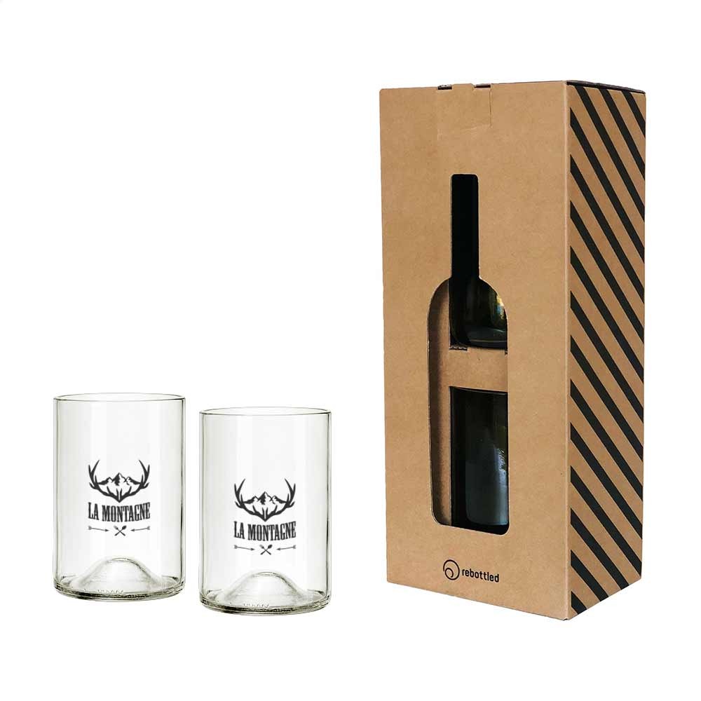 Set aus wiederbefüllten Gläsern 330ml - Neustift im Stubaital