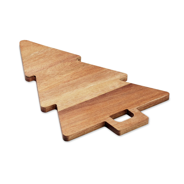 Akazien-Servierplatte in Tannenbaumform