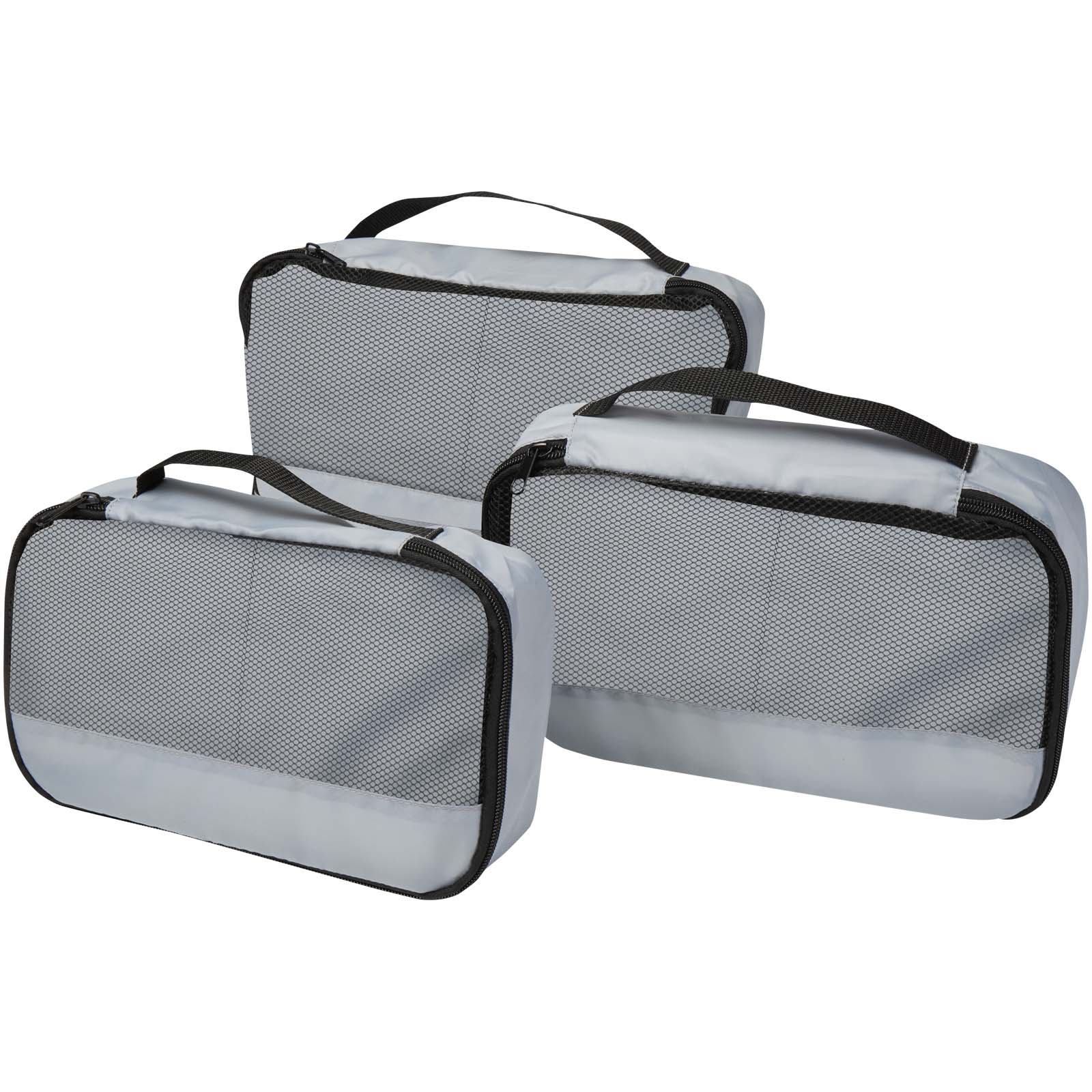 Jet 3er-Set Packwürfel aus GRS-Recyclingmaterial mit Ihrem Logo