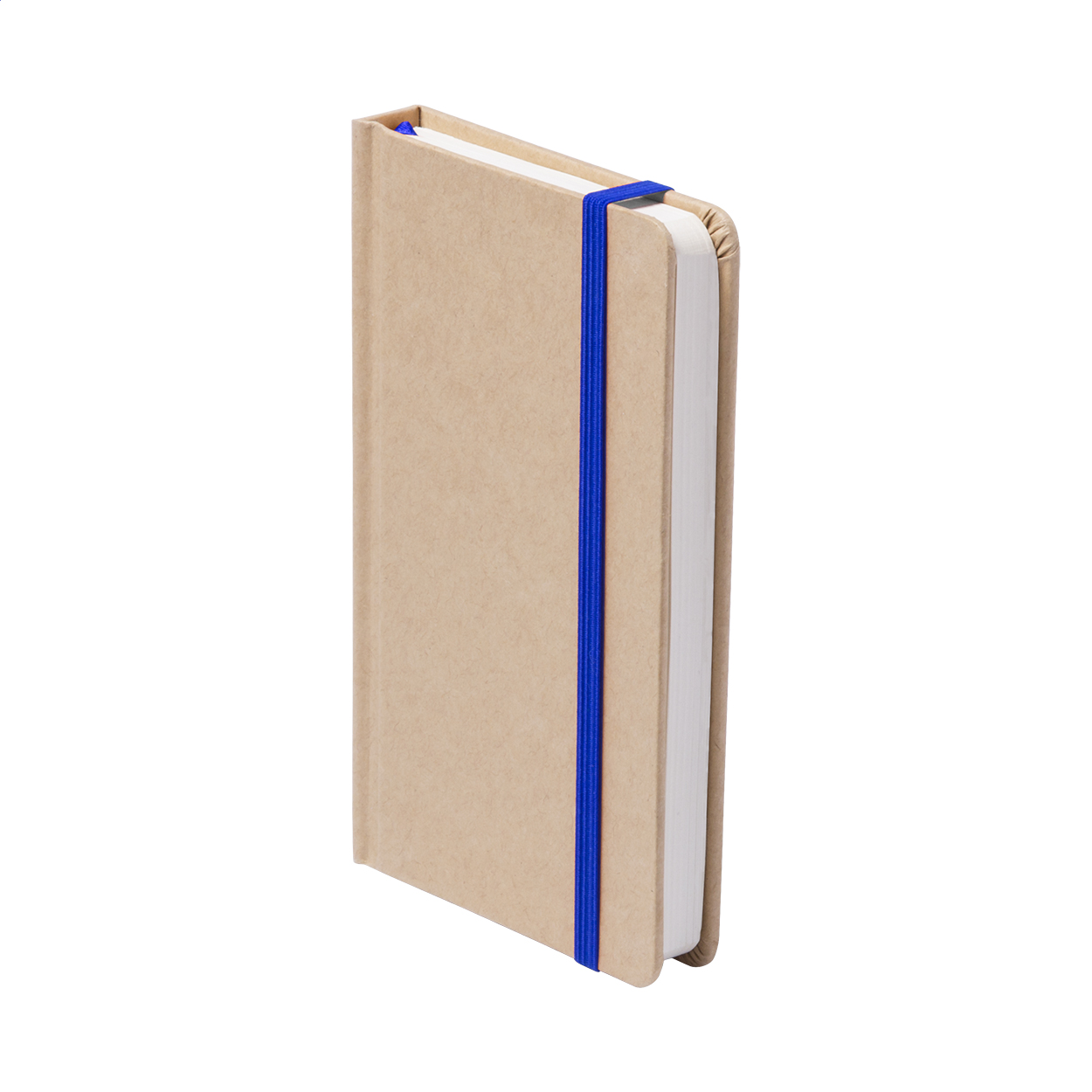 Prunus A6 Notizbuch aus Recyclingkarton mit farbigem Lesezeichen, Logo bedrucken mit Logo