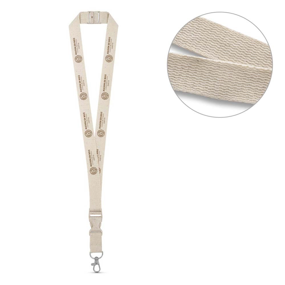 Baumwoll-Lanyard mit Metall-Karabiner - Dürnkrut