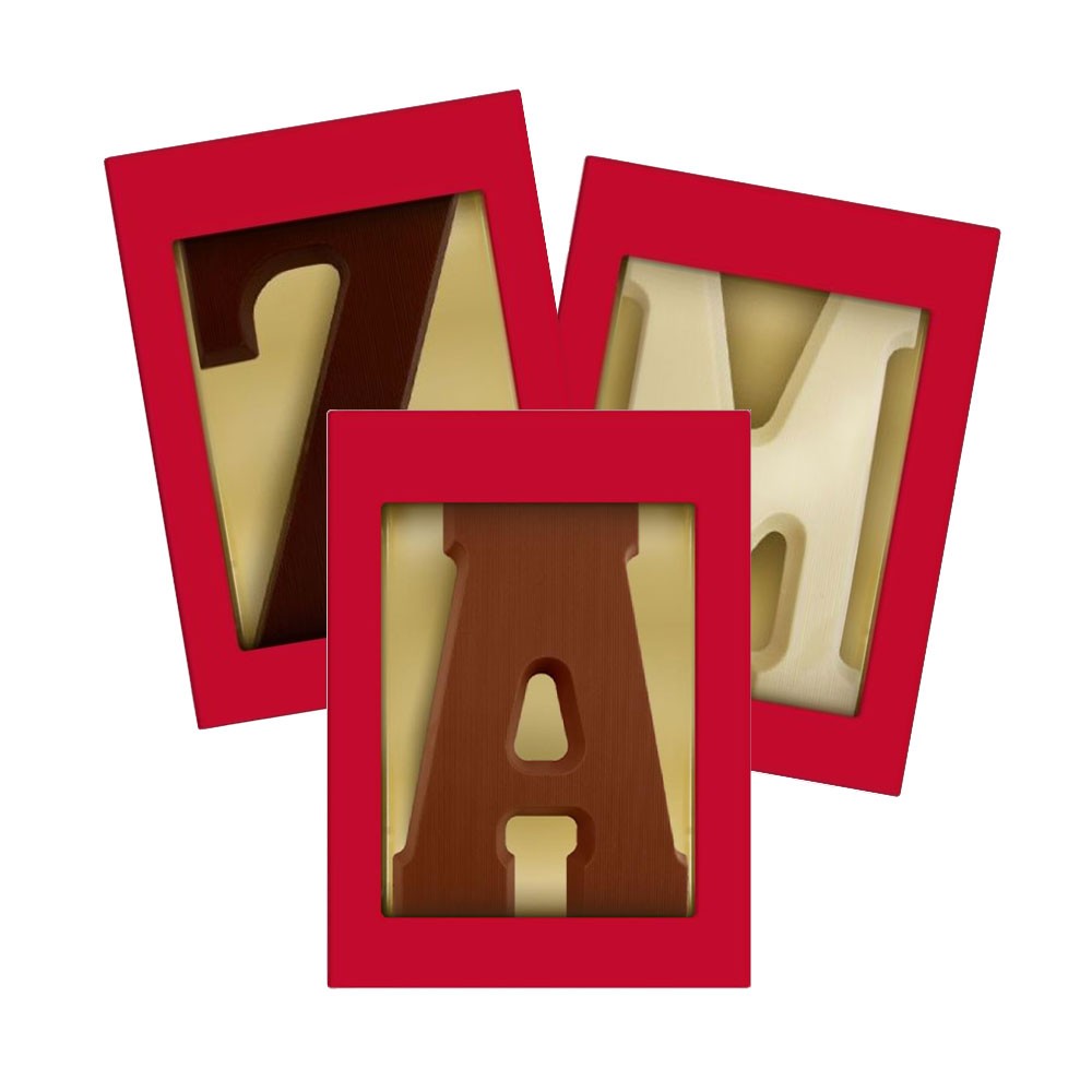 CocoaHorizons Schokoladenbuchstaben