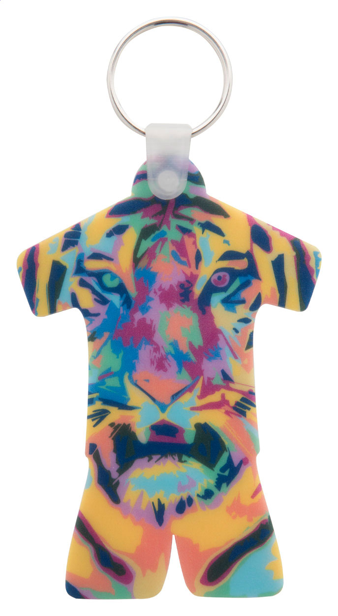 Eckiger Sport-Schlüsselanhänger - Lauterecken bedrucken mit Logo