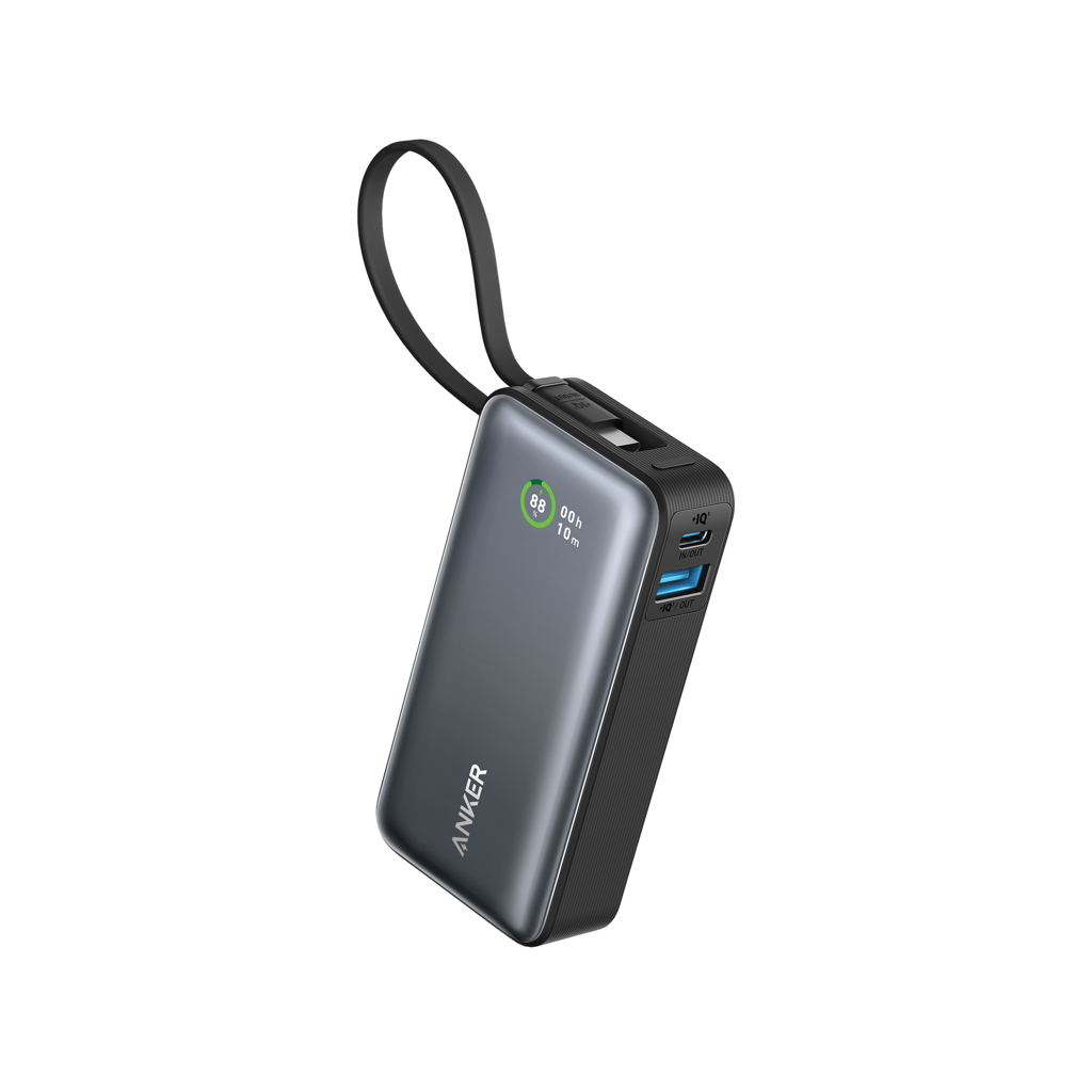 Anker Nano Powerbank 30 W, mit eingebautem USB-C-Kabel
