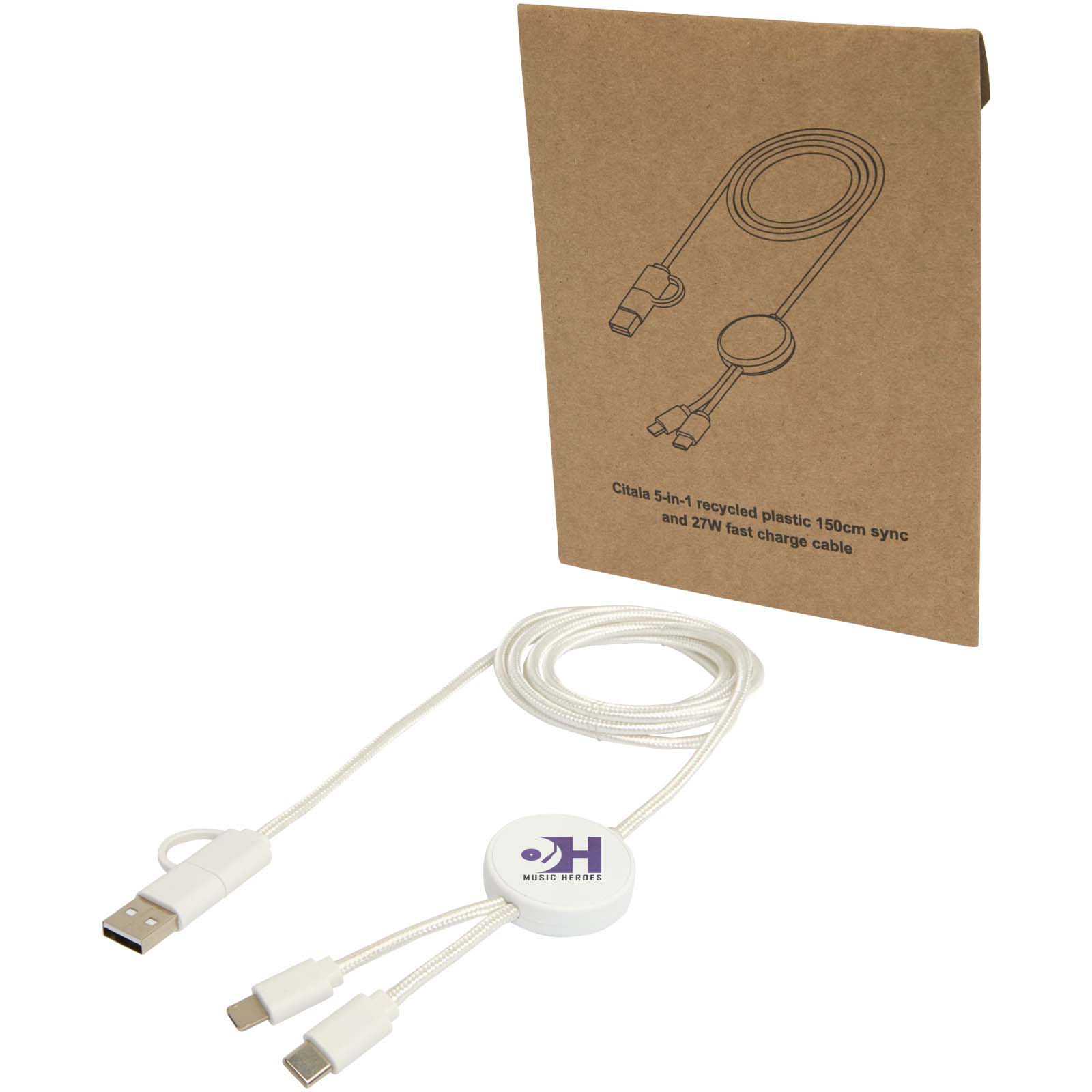 EcoSync 5-in-1 USB Datenkabel - Neresheim bedrucken mit Logo
