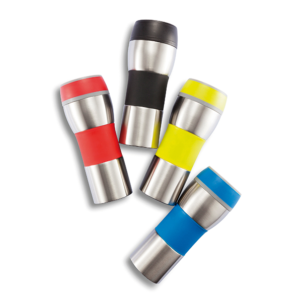 Doppelwandige auslaufsichere Drück-Tasse - Bad Bramstedt