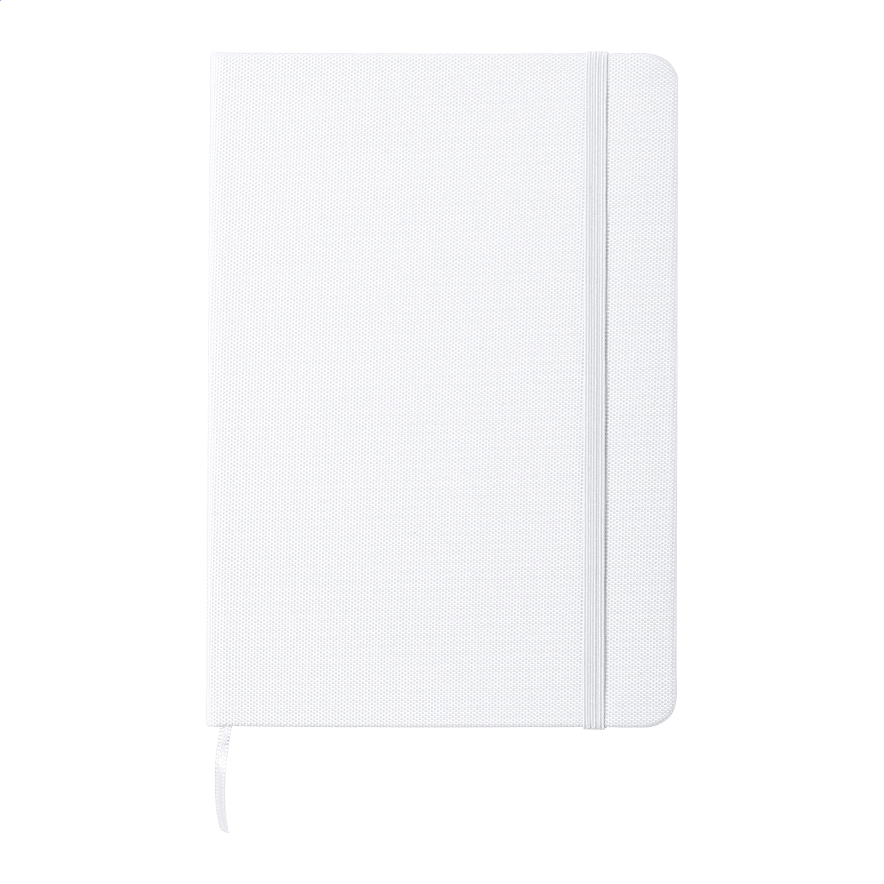 Baccata A5 Notizbuch mit RPET-Einband, 80 linierten Blättern und Logo bedrucken mit Logo