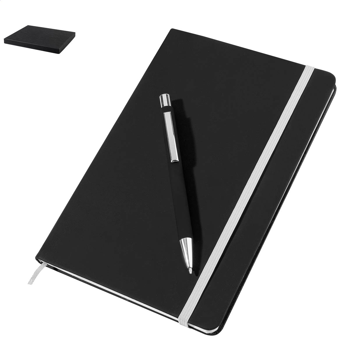 Aereus Notizbuchset mit A5-Notizbuch und Stift aus Recyclingmaterial