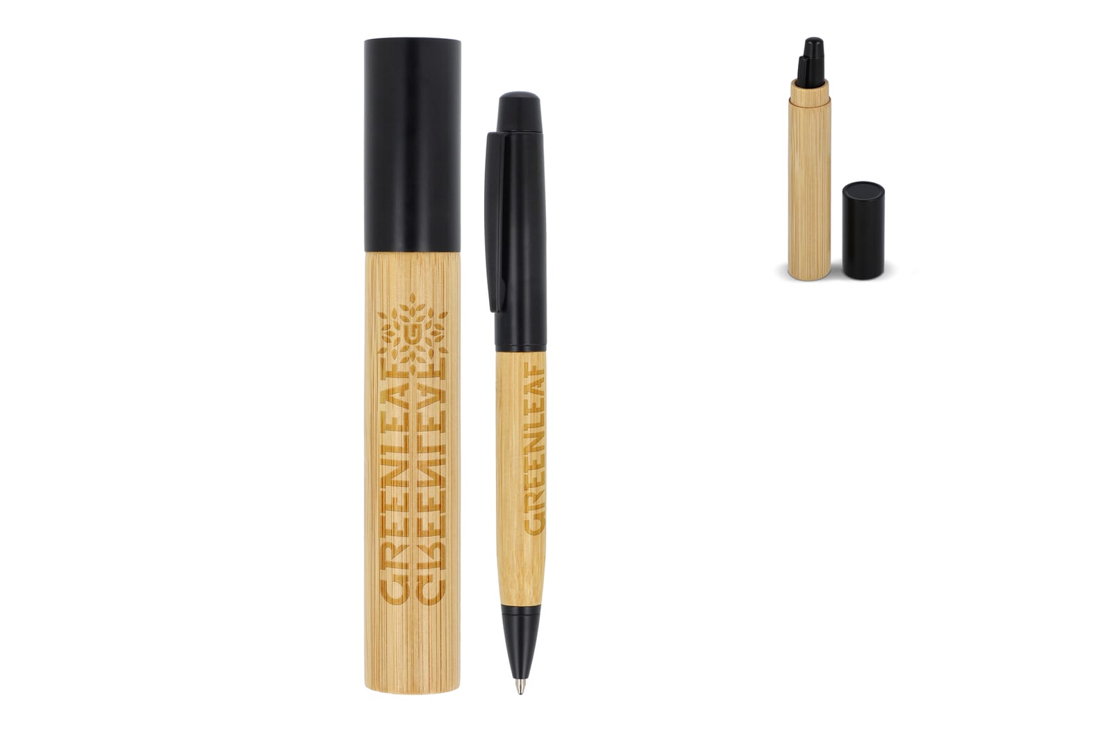 Bambus-Schreibkunst - Eisleben, Lutherstadt  bedrucken mit Logo