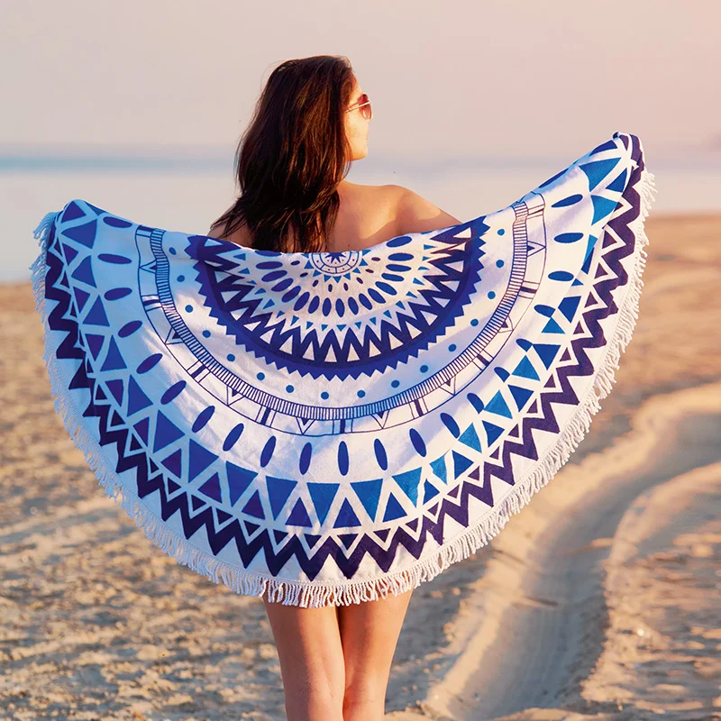 Runde Velours Polyester Handtuch - Jena