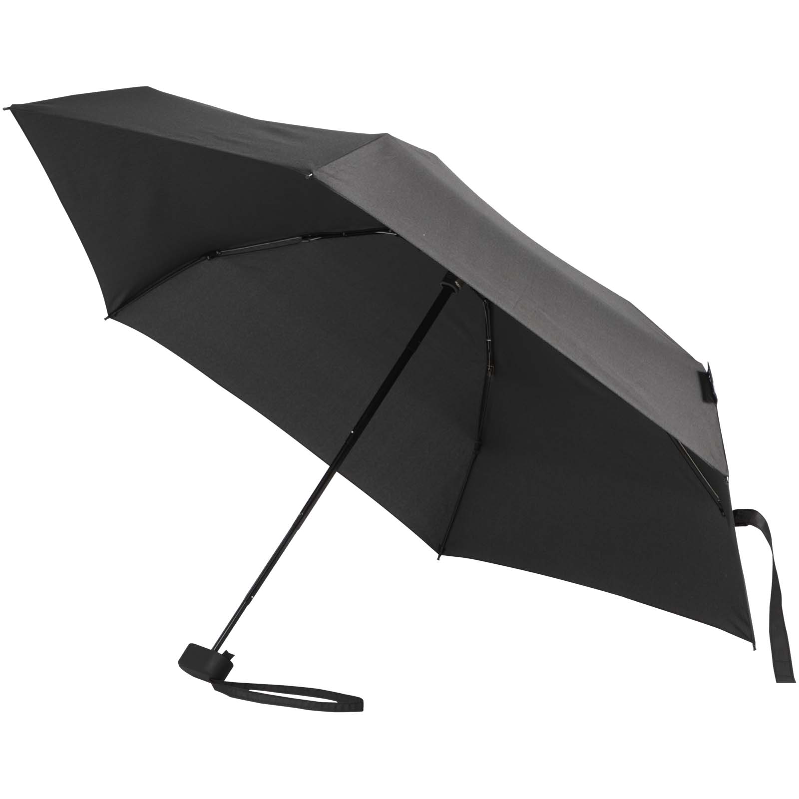 Jill 19" faltbarer, kompakter 5-teiliger RPET-Regenschirm bedrucken mit Logo