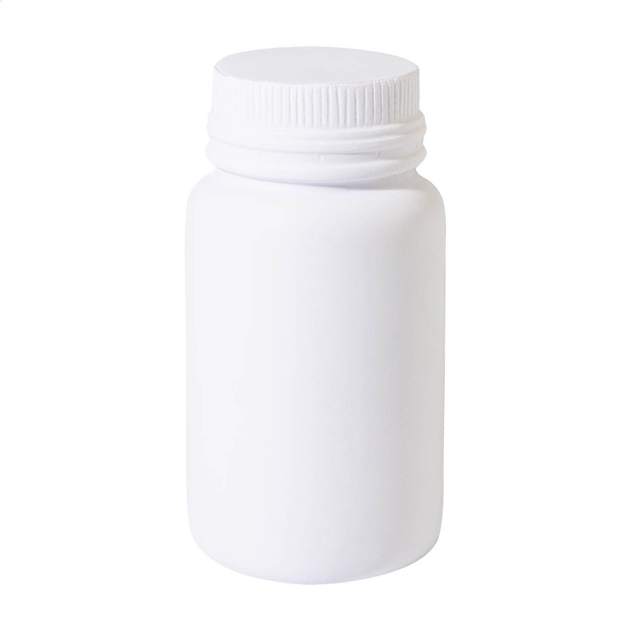 Prescrip Antistressball in Form eines Arzneifläschchens aus PU-Schaum mit Logo bedrucken mit Logo