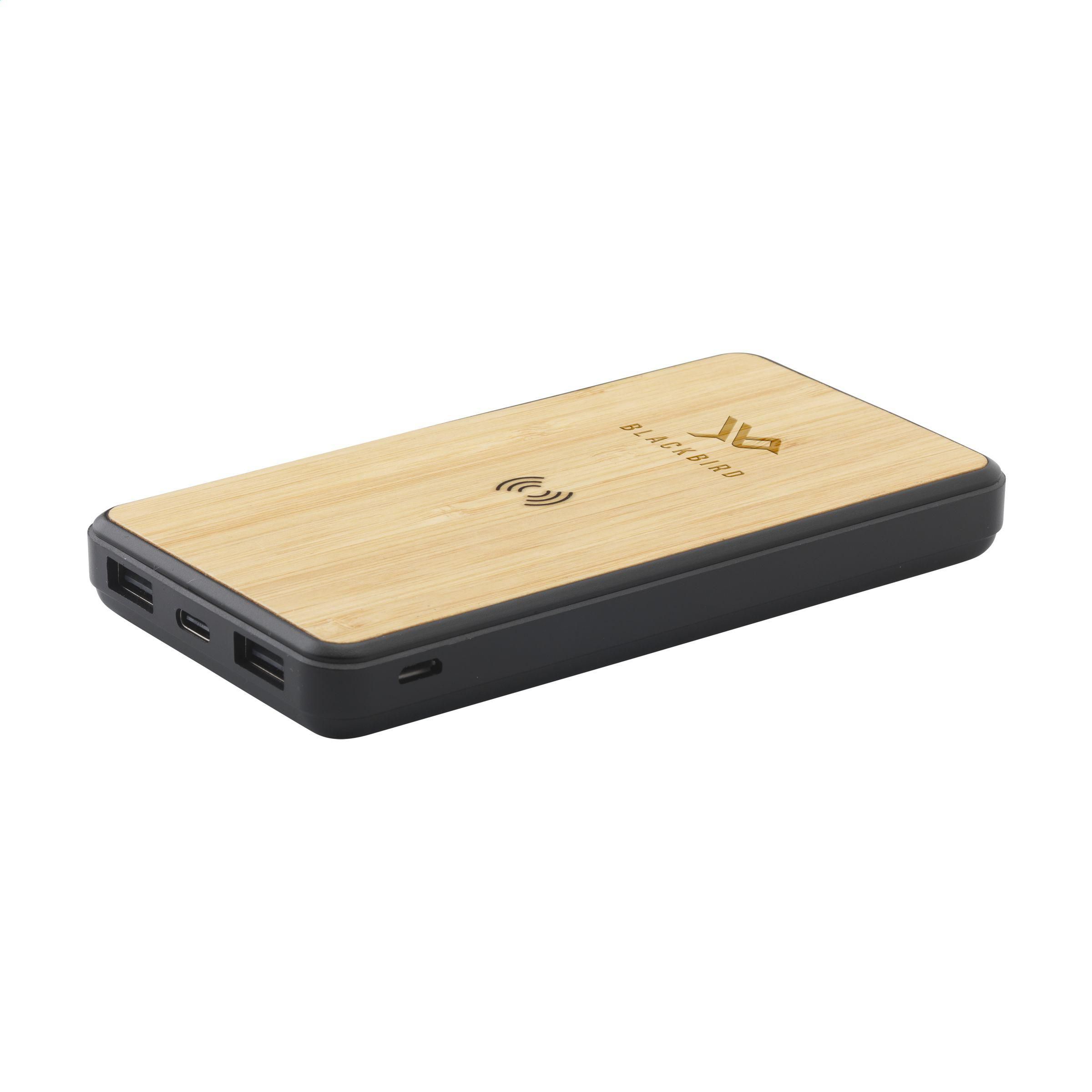 Boru Bamboo RCS Recyceltes ABS Powerbank Kabelloses Ladegerät