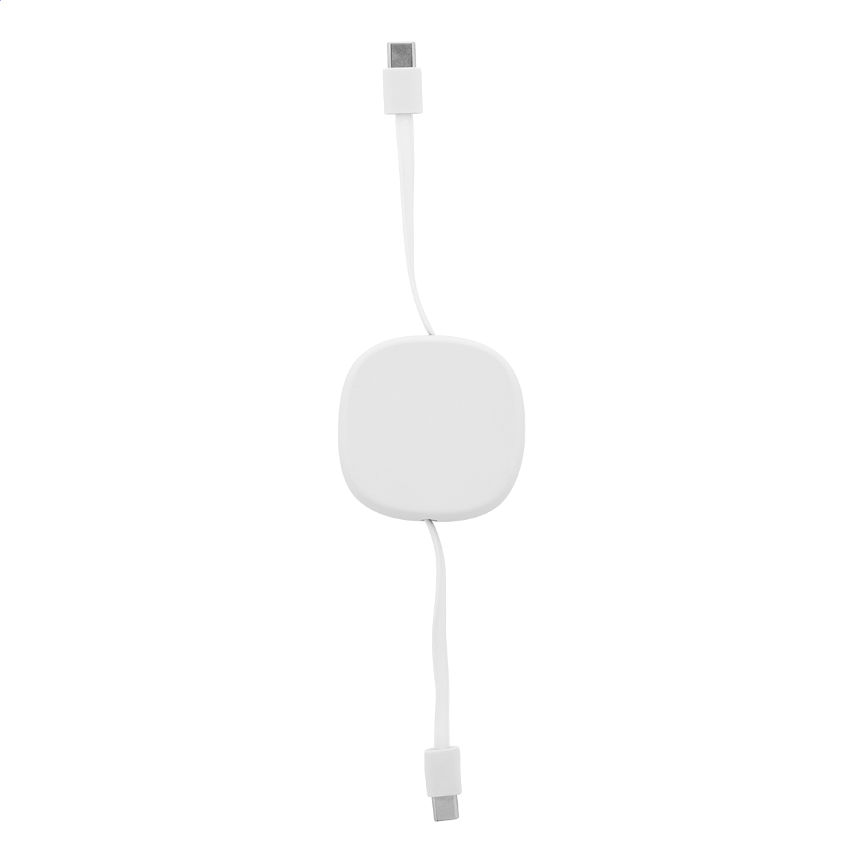 Cabsle ausziehbares USB-C-Ladekabel 60 W aus Recycling-ABS mit Logo bedrucken mit Logo