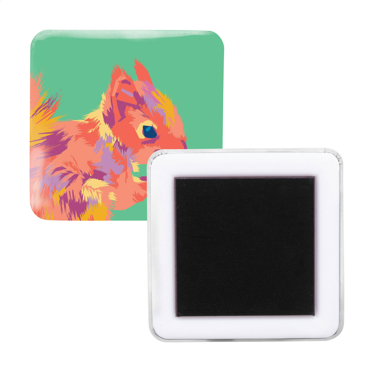 Magnetischer Button Quadrat - Luckau