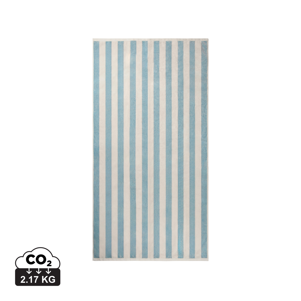 EcoLuxe Stripes Strandtuch - Zehdenick bedrucken mit Logo