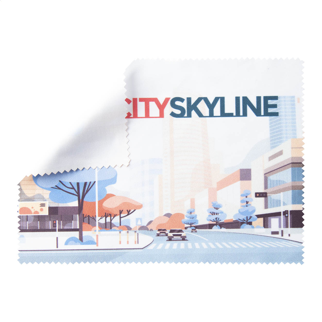 Dioptry Mikrofaser-Reinigungstuch 180 g/m² mit Logo, Sublimationsdruck bedrucken mit Logo
