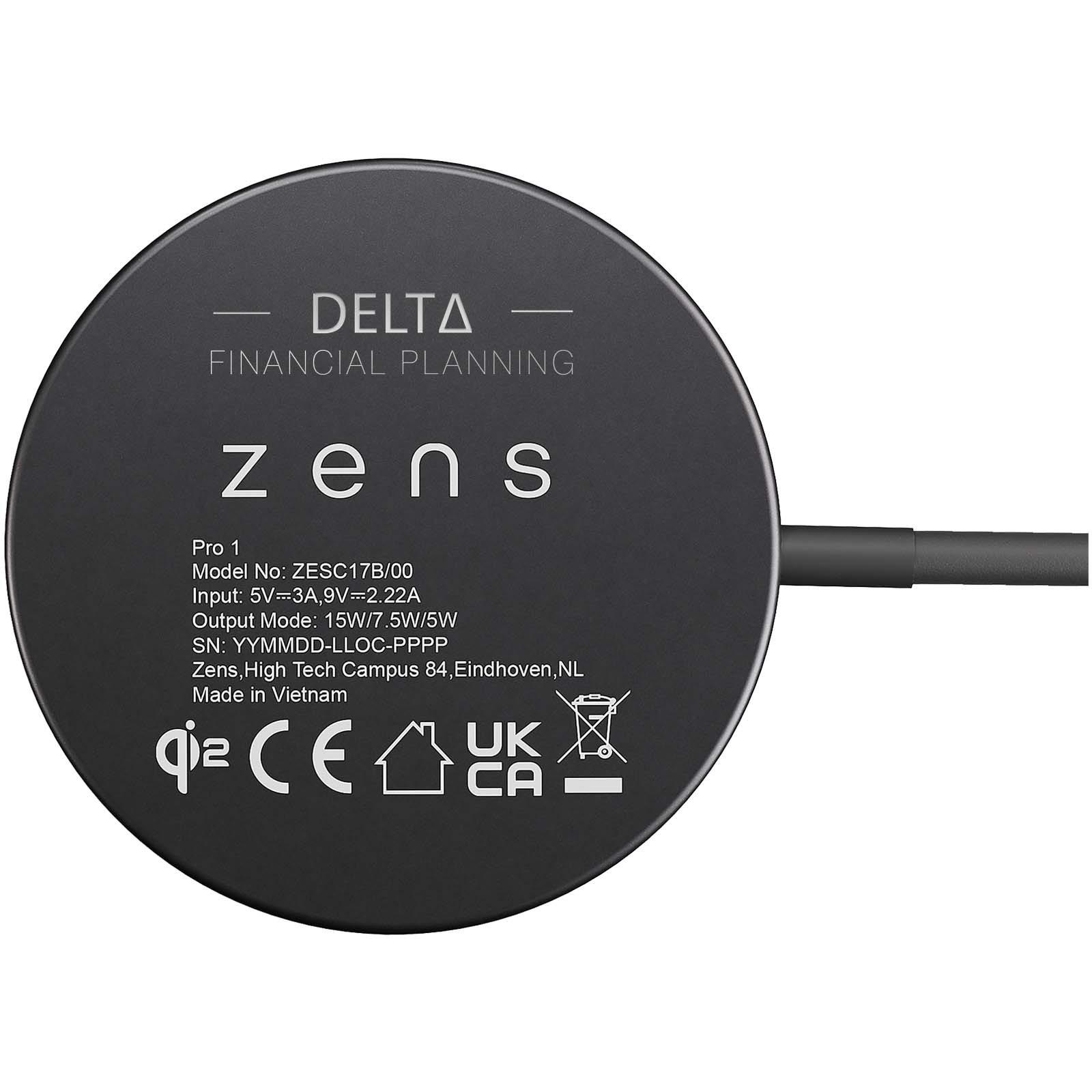 Magnetischer Schnelllader 15W - Steinfurt bedrucken mit Logo