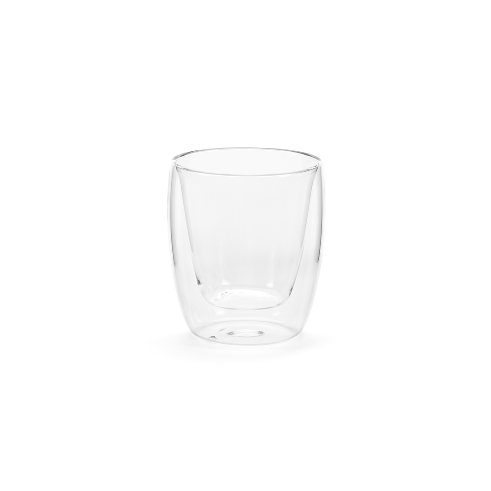 Eleganter Doppelwandiger Glasbecher 250 ml - Wasserburg am Inn