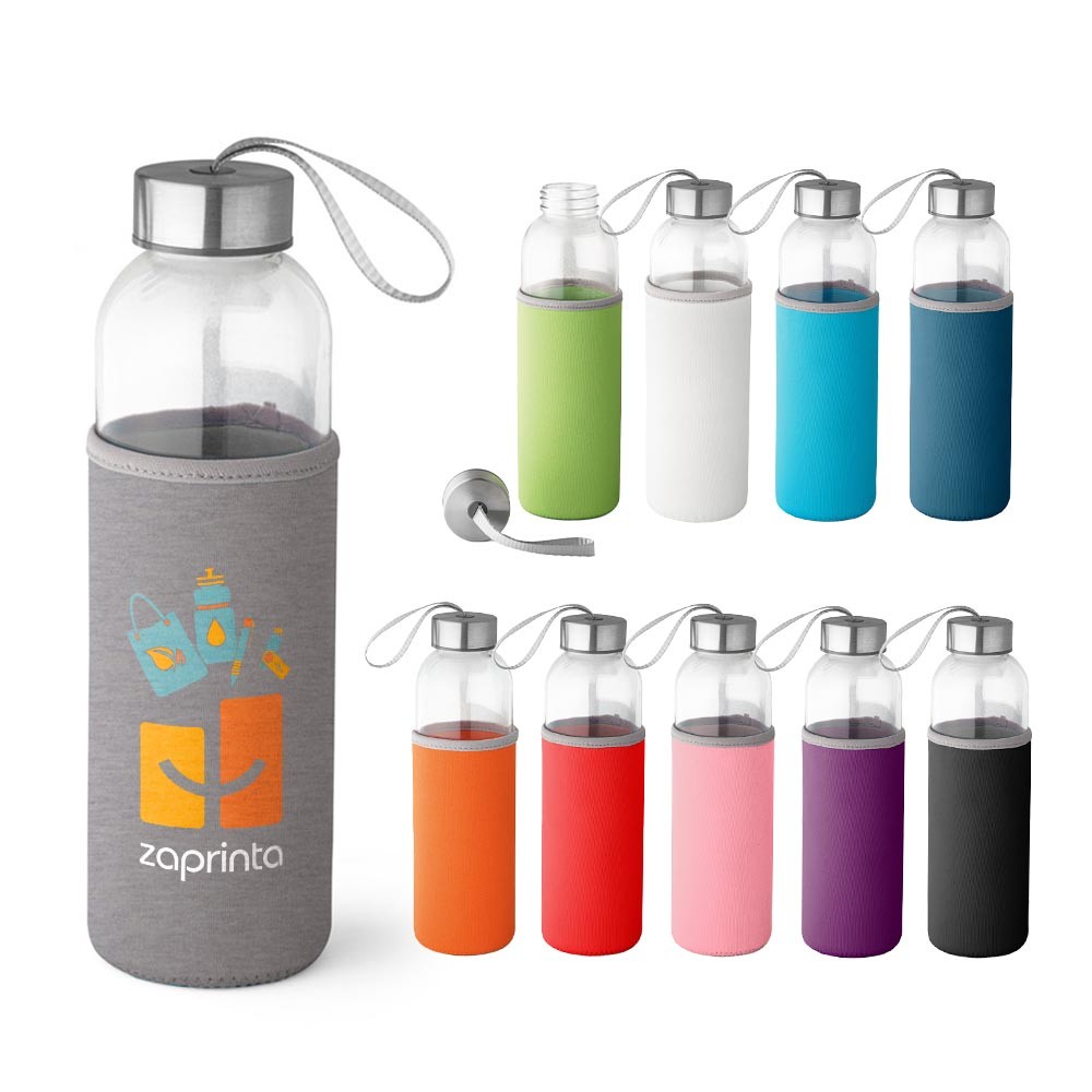 Glas- und Edelstahl-Sportflasche - Admont