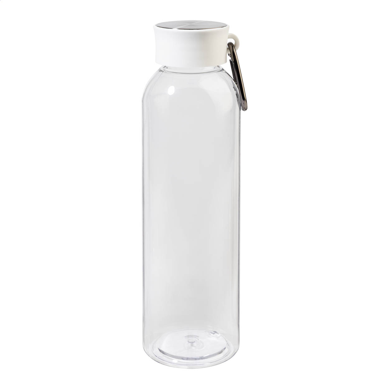 Pembus RPET-Trinkflasche 600 ml mit Aluminium-Karabiner und Logo