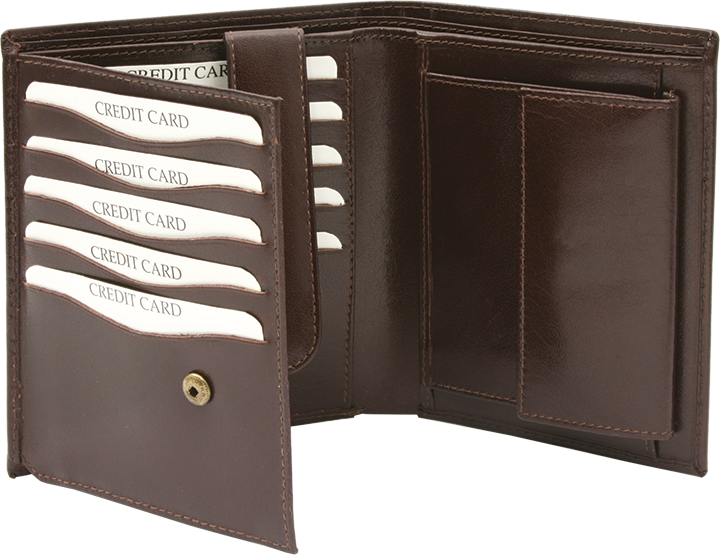 Lederbrieftasche mit Holzkiste - Loitz