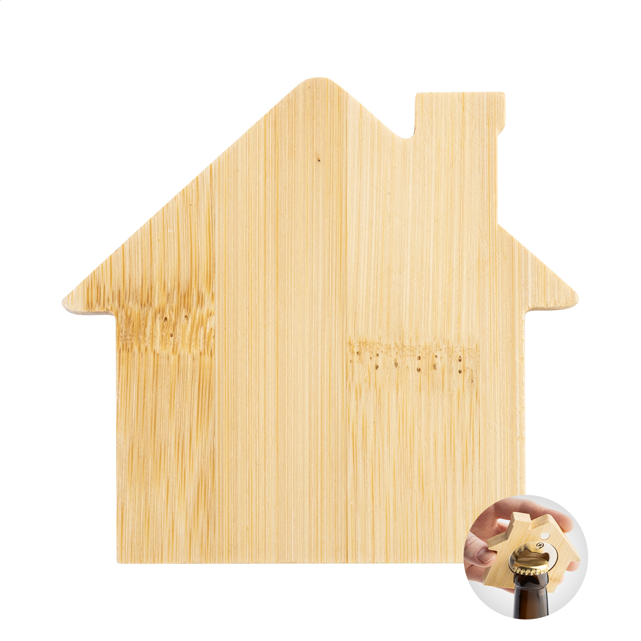 Bambus Hausöffner - Vallendar bedrucken mit Logo