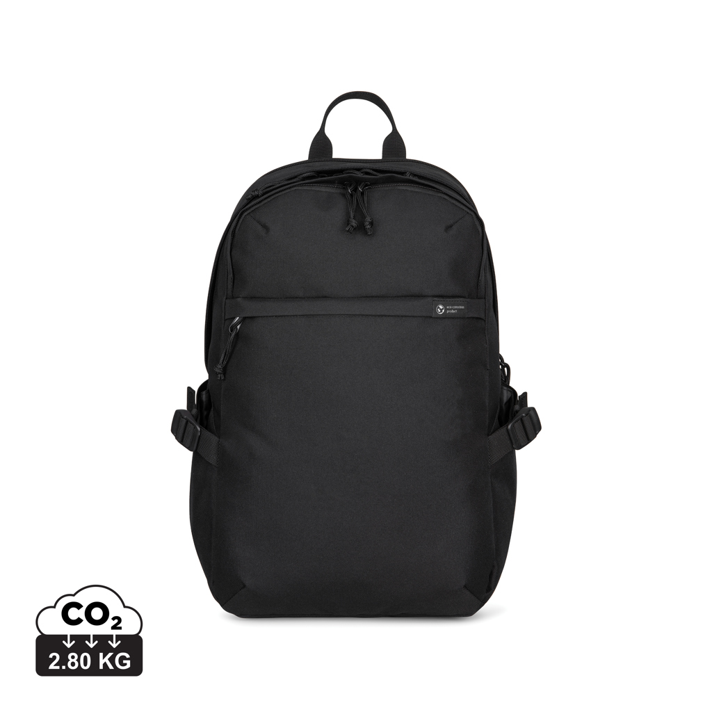 Erneuerbare AWARE™ rPET 15'' Laptop-Rucksack - Schirgiswalde-Kirschau bedrukken met logo