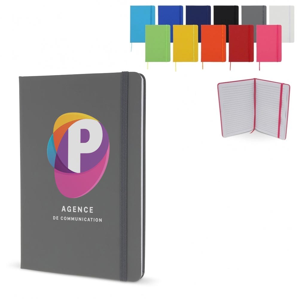 Klassisches A5 PU-Notizbuch mit elastischem Riemen - Neuffen