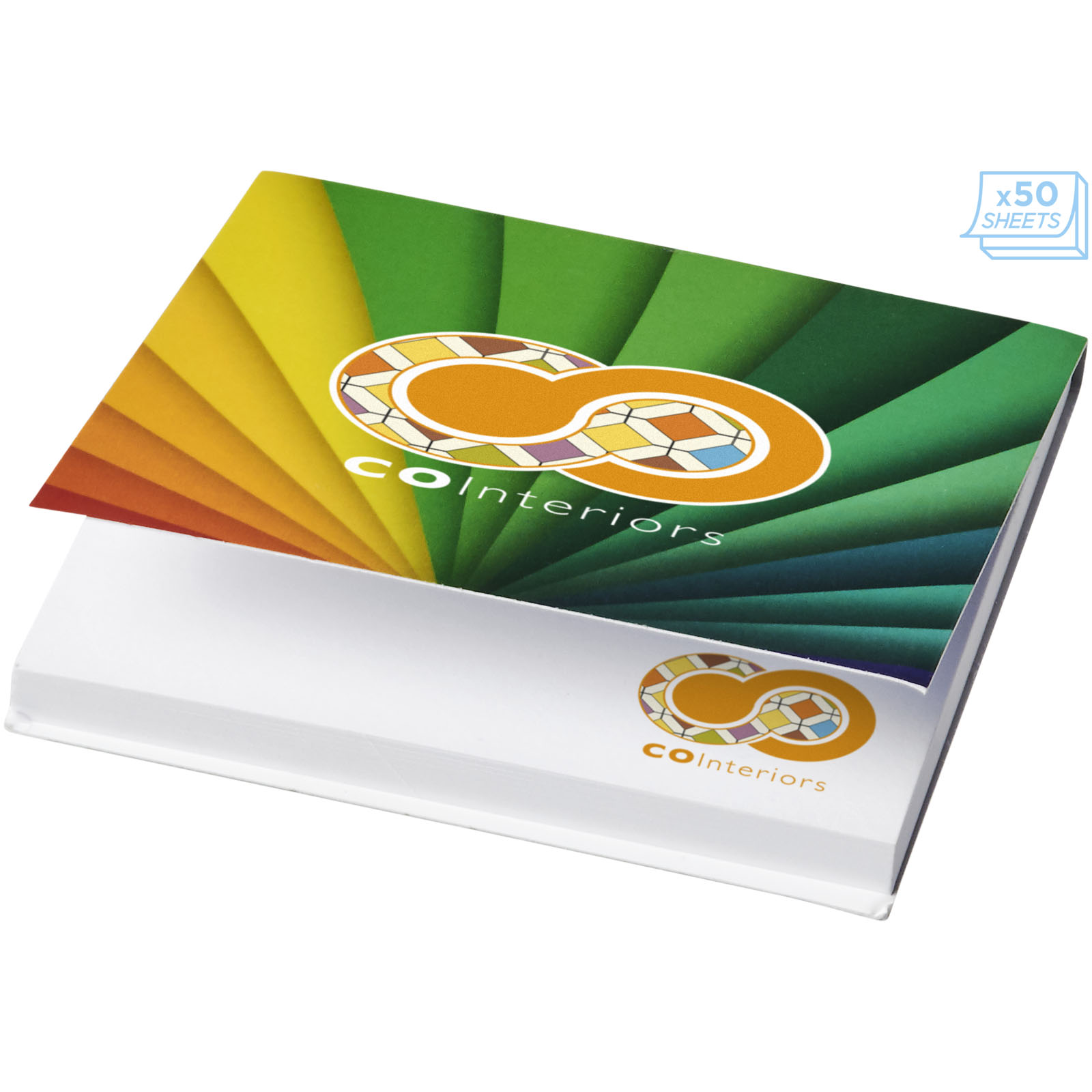 Sticky-Mate® Softcover Quadrat Haftnotizen 75x75mm - Gräfenhainichen 