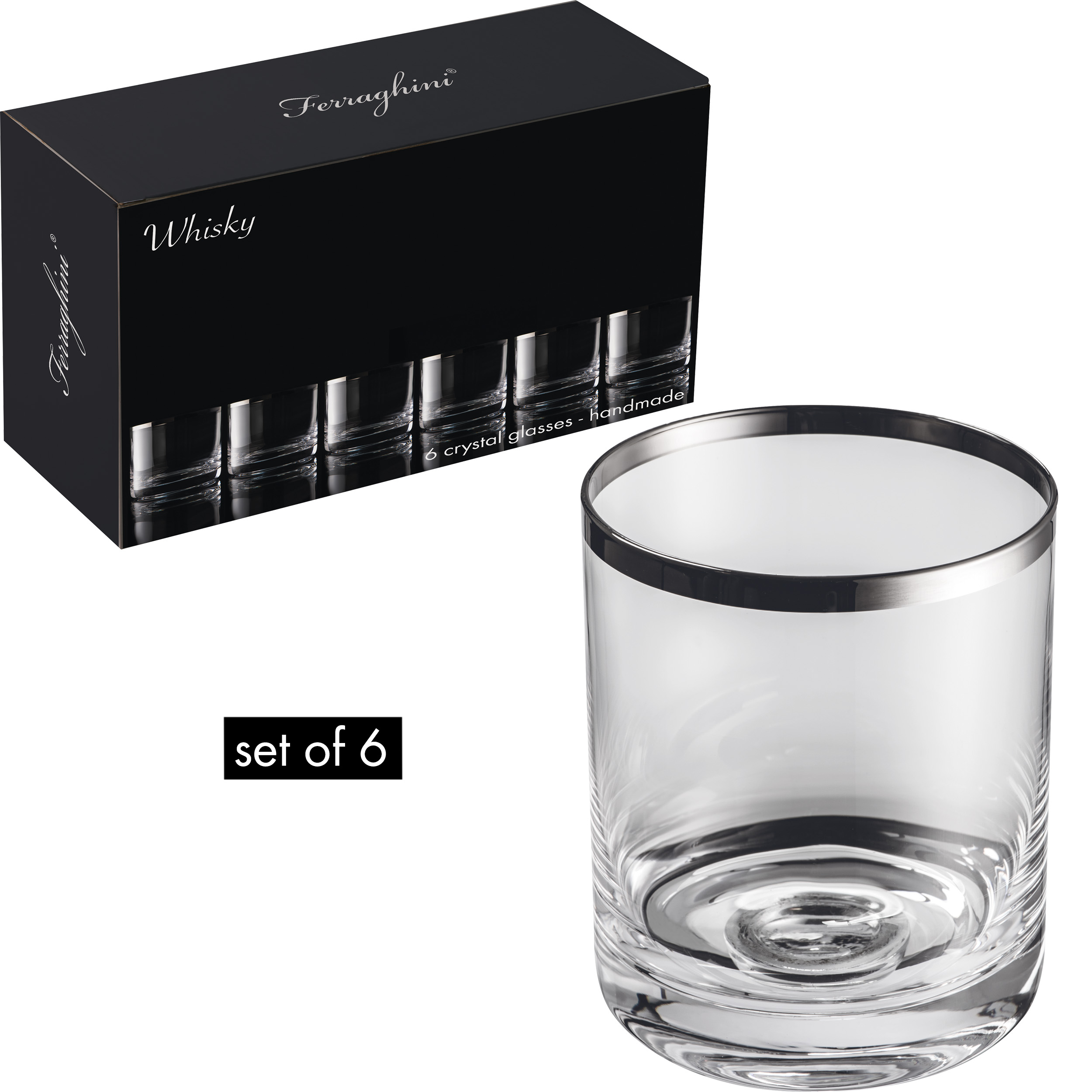Kristall-Whiskyglas-Set