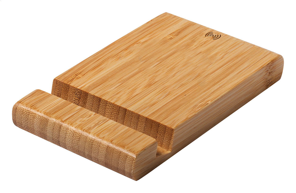 Bambus-Ladestation - Sundern bedrucken mit Logo