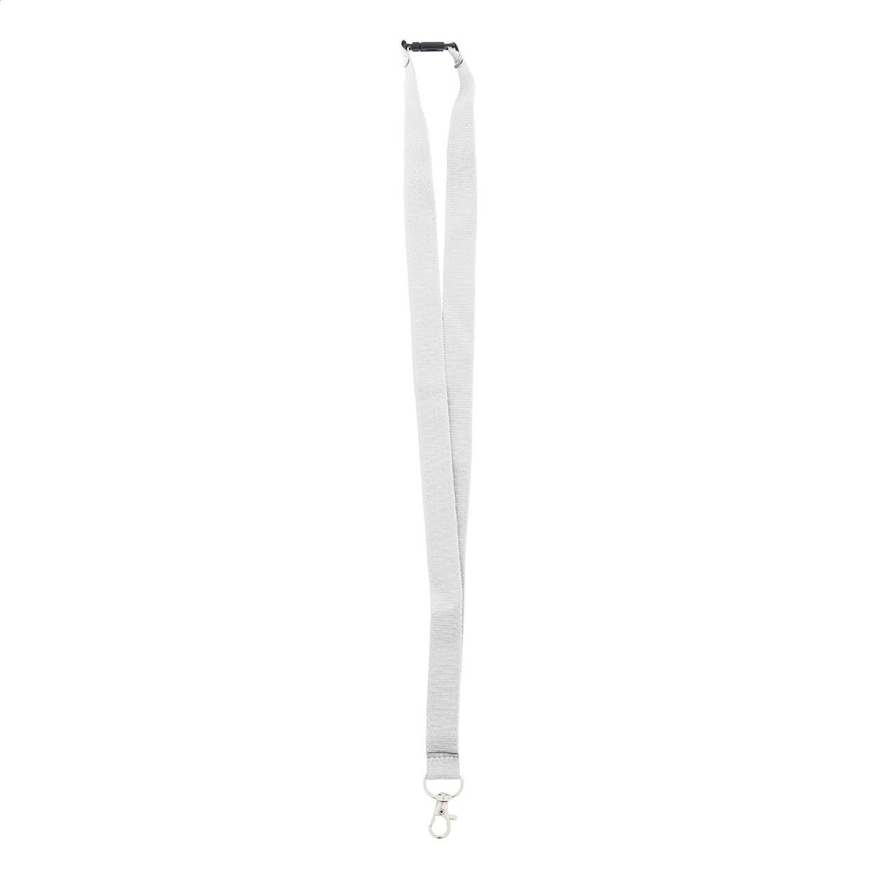 Revent Lanyard aus RPET-Polyester mit Metallkarabiner und Logo