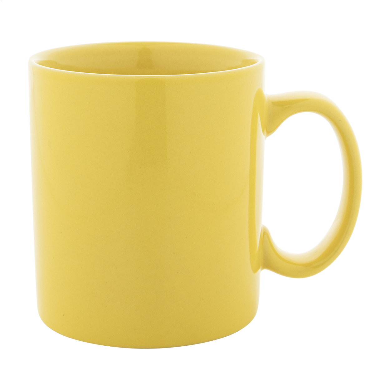 Kolomu farbiger Keramikbecher mit Hochglanzoberfläche, 300 ml, mit Logo bedrucken mit Logo