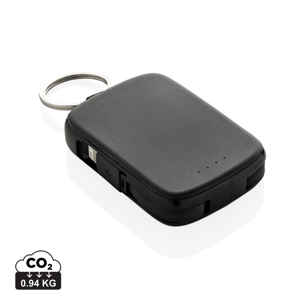 Nexo Schlüsselanhänger Powerbank 2000 mAh mit integrierten Kabeln - Neutraubling