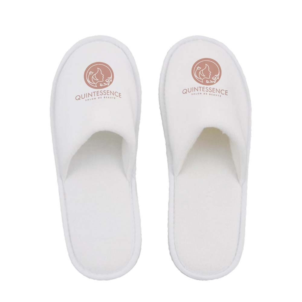 Velvet Geschlossene Zehe Slipper Paar - Bad Harzburg  bedrucken mit Logo