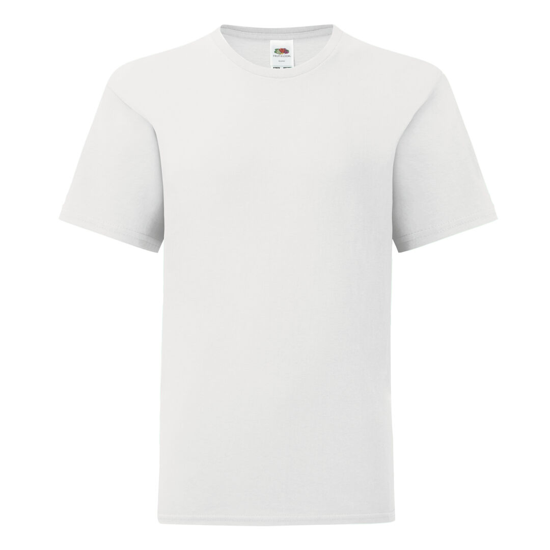 Weißes klassisches Baumwoll-T-Shirt
