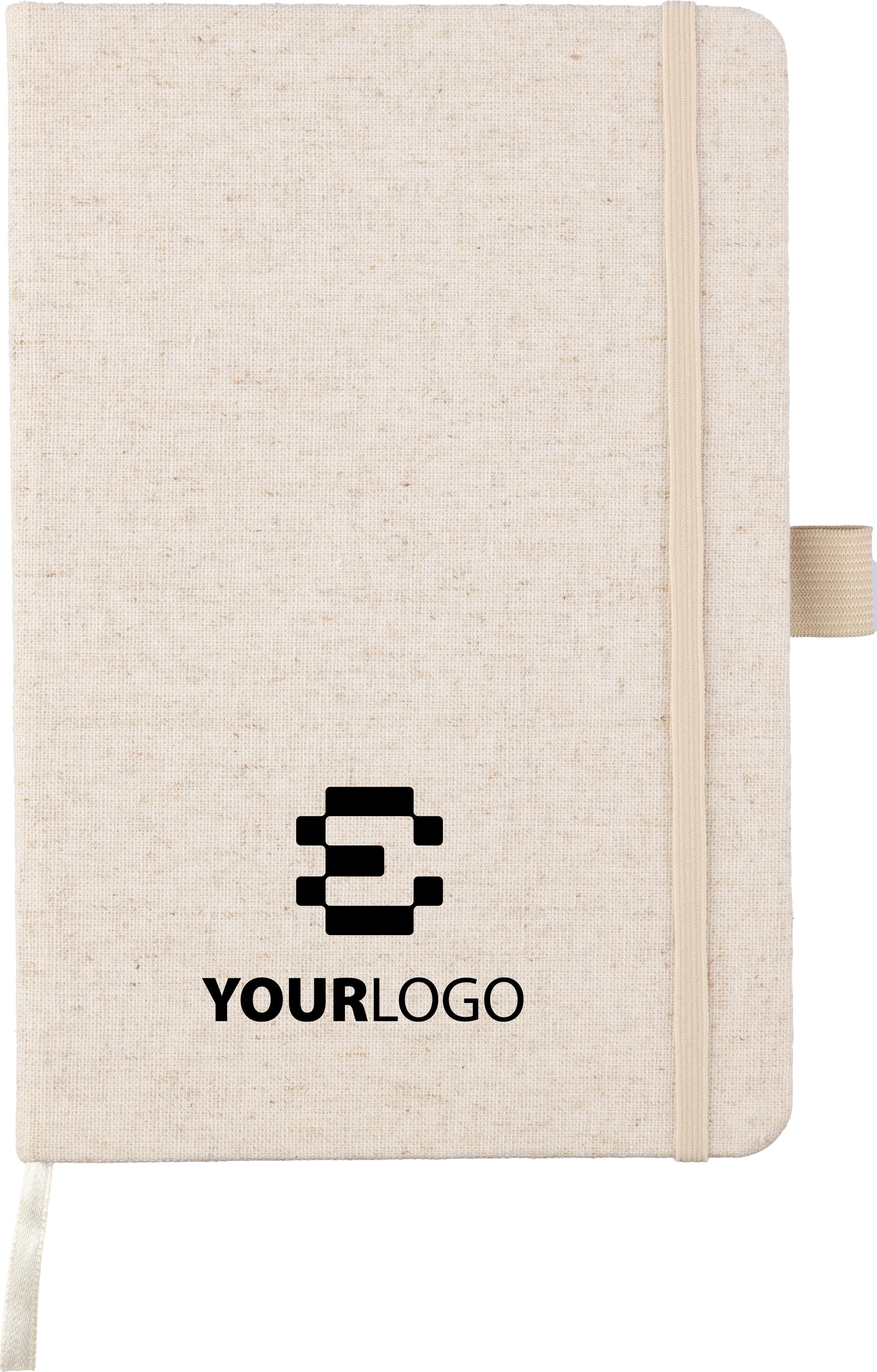 Hanf Notizbuch Natur A5 - Schnackenburg bedrucken mit Logo