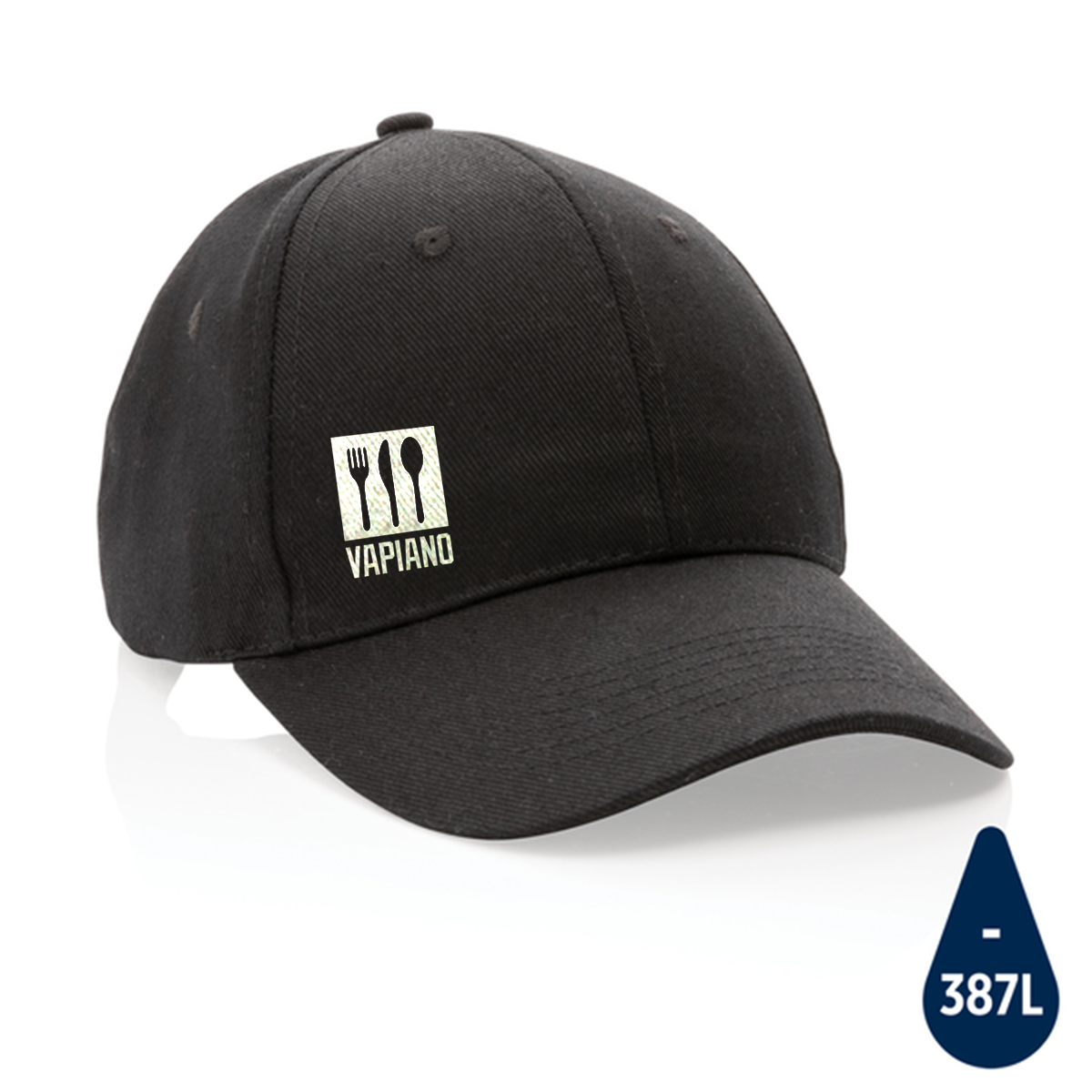 Impact 6 Panel Kappe aus 280gr rCotton mit AWARE™ Tracer