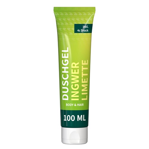 Ginger Lime Duschgel mit Ingwer und Limette für Körper und Haar, mit Logo bedrucken mit Logo